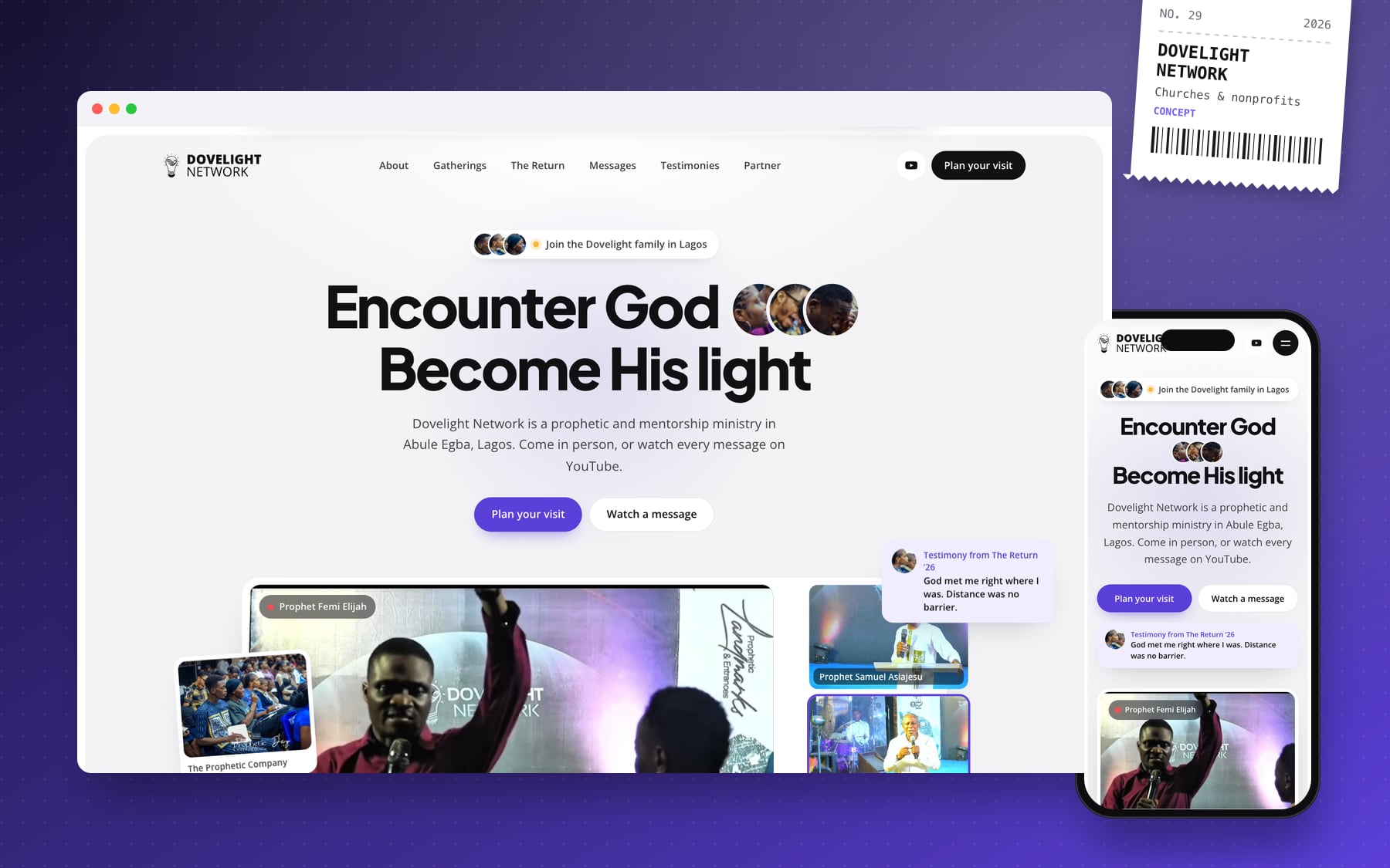 Dovelight Network website