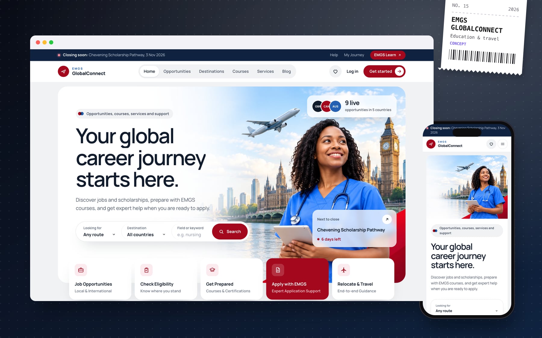 EMGS GlobalConnect website