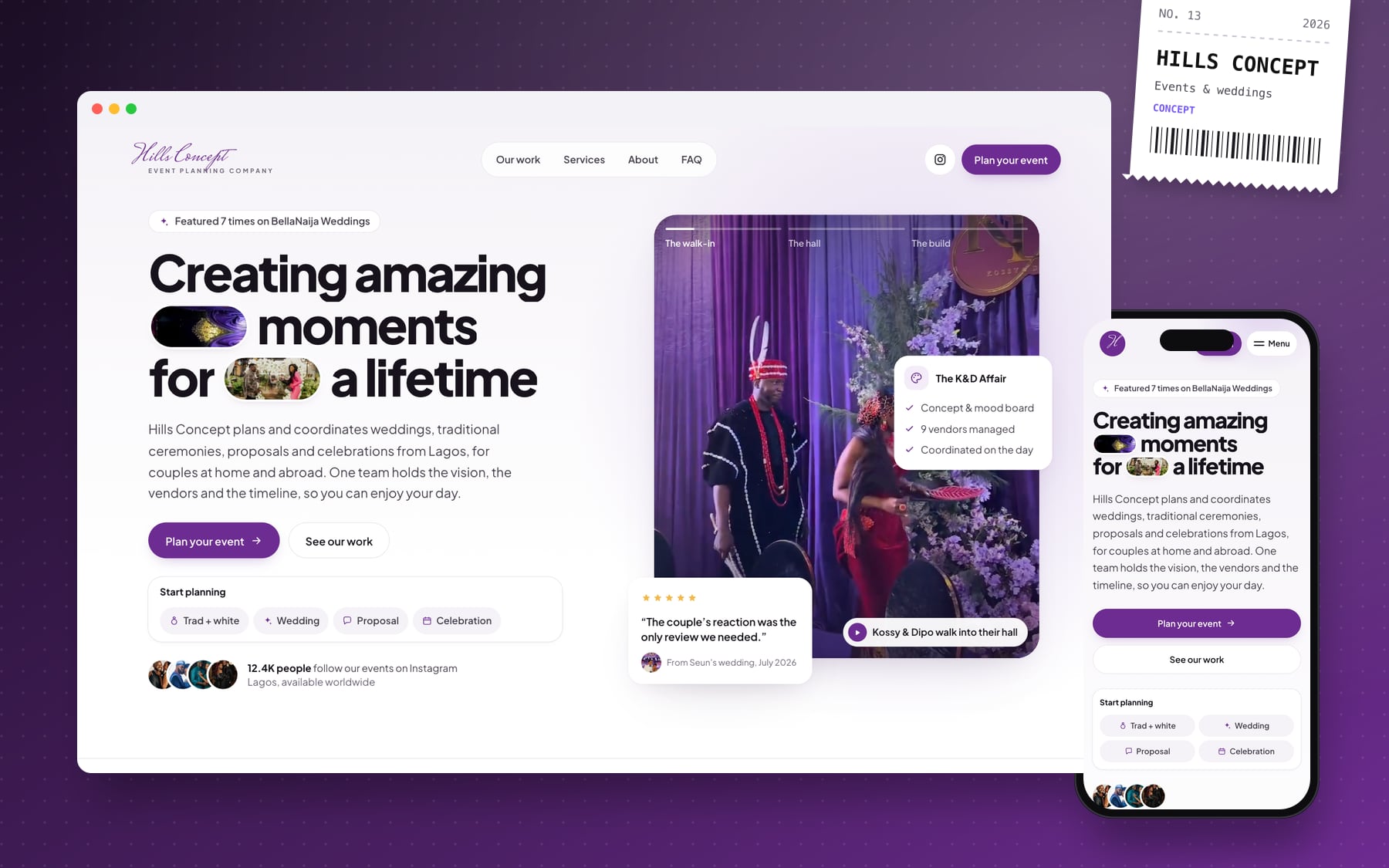 Hills Concept website
