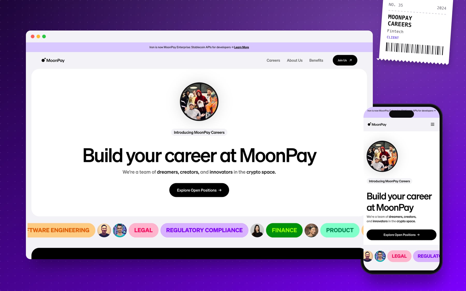 MoonPay Careers website